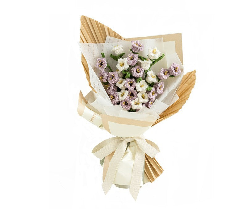 the 'urple & white bouquet'